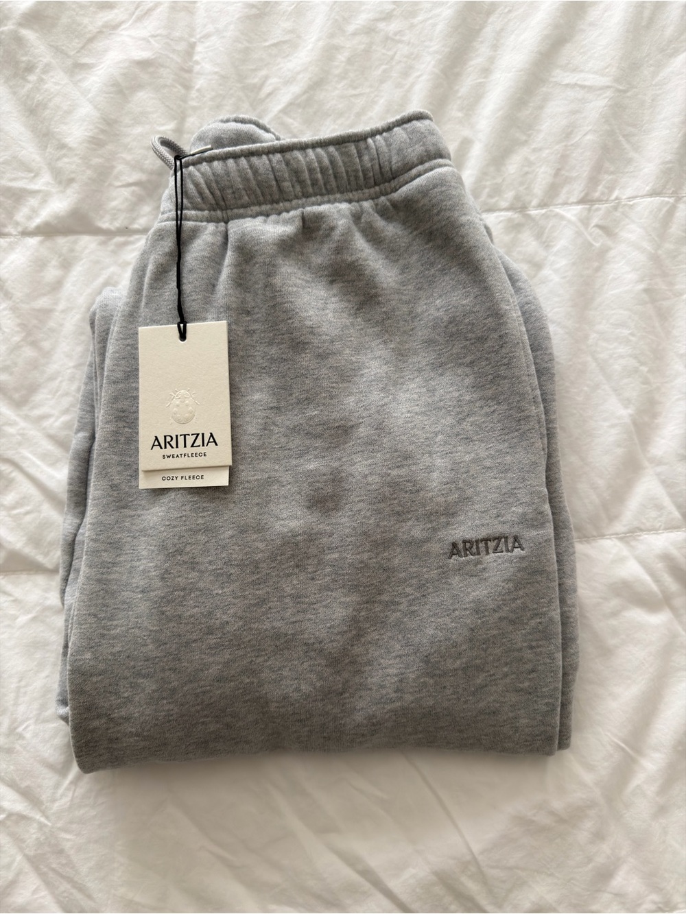 Aritzia Gray Cozy Fleece Joggers